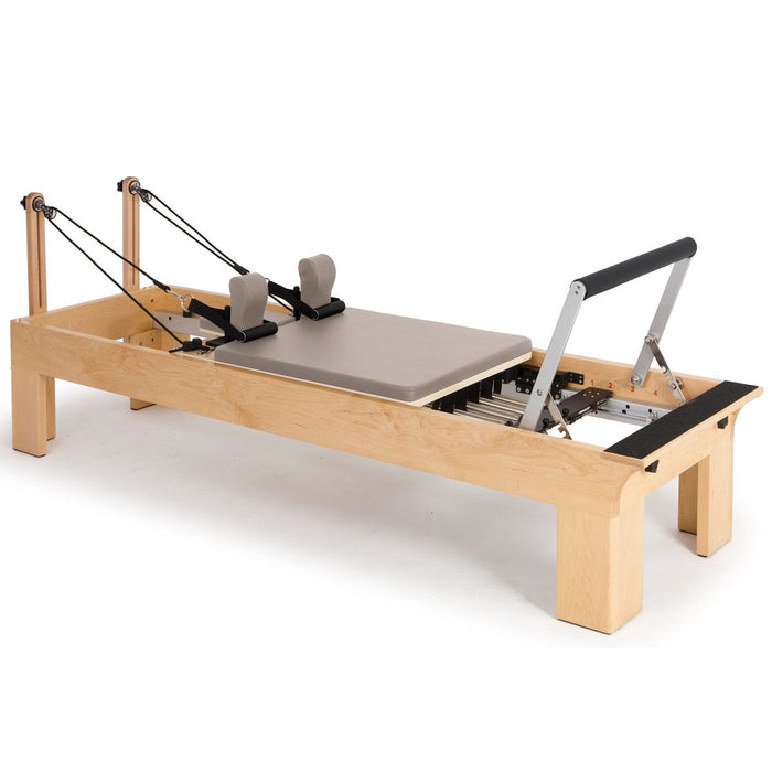 Elina Pilates Wooden Physio Reformer Bundle in Moka upholstery
