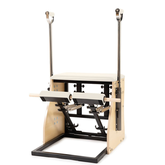 Elina Pilates Steel Base Combo Chair – Ivory upholstery