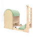 Elina Pilates Elite Ladder Barrel with Wooden Base – Green upholstery
