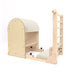 Elina Pilates Elite Ladder Barrel with Wooden Base – Ivory upholstery