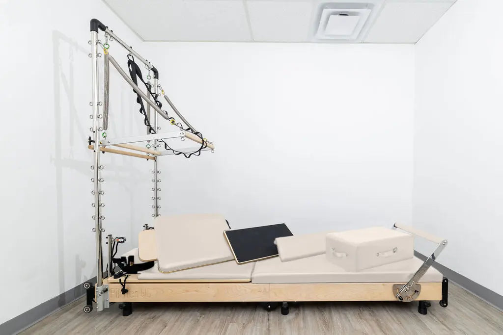 Janet Elite Plus Foldable Pilates Reformer – Studio Grade Luxury Maple Wood Home Pilates Machine - RE016 Personal Hour