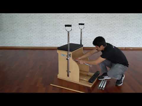 Premium Pilates combo chair with orthopedic leather and dual pedals