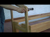 Pilates machine for home or professional studio with chrome tower