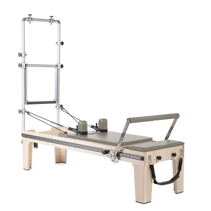 Elina Pilates Master Instructor Fisio Reformer with Tower in Mocha upholstery