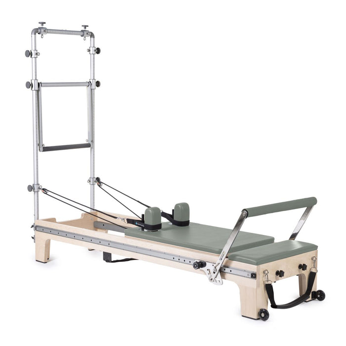 Elina Pilates Master Instructor Reformer with Tower in Eucalyptus upholstery
