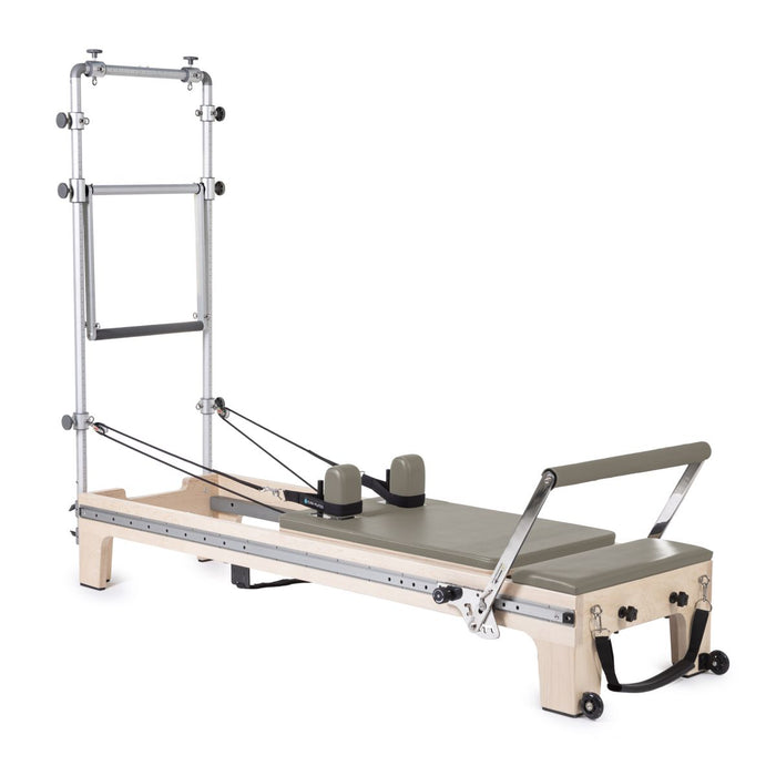 Elina Pilates Master Instructor Reformer with Tower in Mocha upholstery