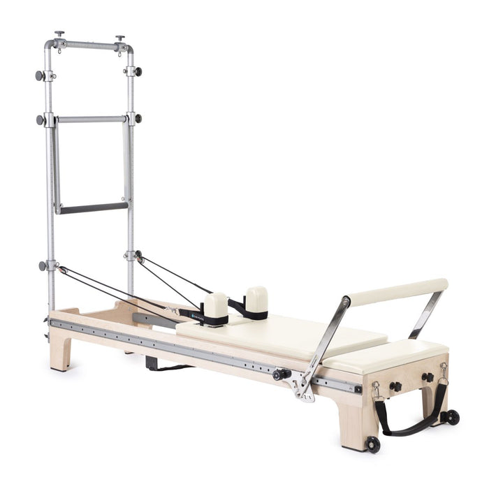 Elina Pilates Master Instructor Reformer with Tower in Ivory upholstery