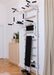 BenchK 723W white Series 7 stall bars
