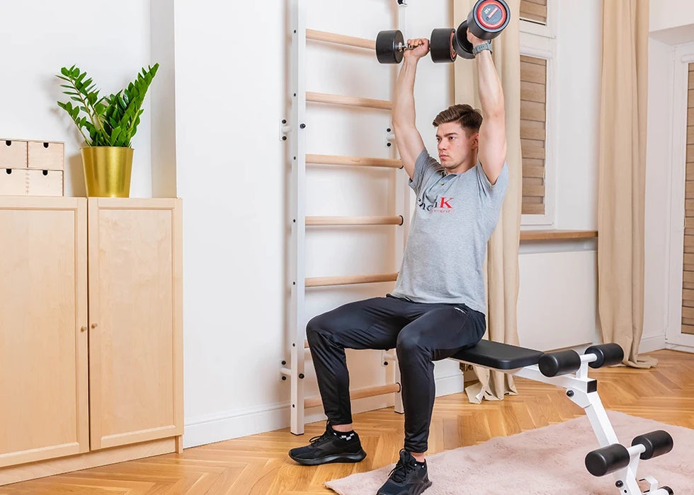 BenchK 723W white wall-mounted training system