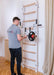BenchK 733W white wall bars product detail