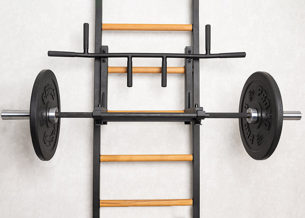 BenchK PB3 Black six-grip pull-up bar detail