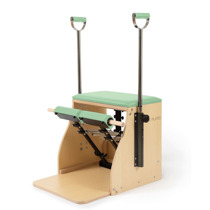 Elina Pilates Wood Combo Chair – Green upholstery