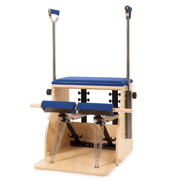 Elina Pilates Elite Wood Combo Chair – Blue upholstery
