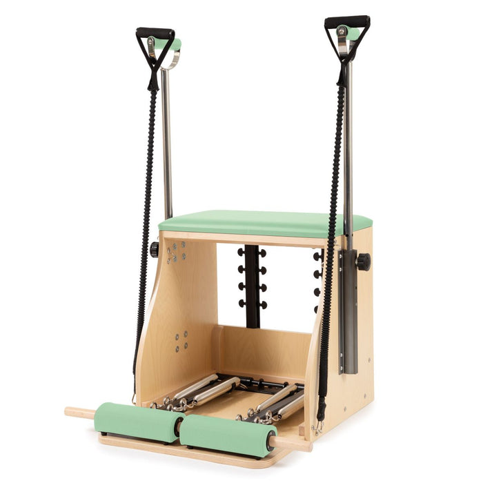 Elina Pilates Elite Wood Combo Chair – Green upholstery