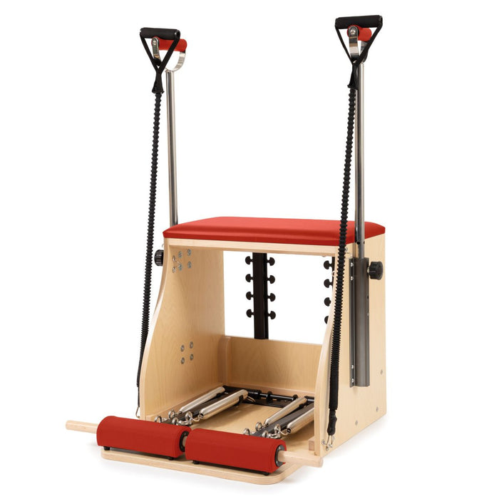 Elina Pilates Elite Wood Combo Chair – Red upholstery