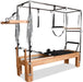 Close-up of Cadillac Reformer footbar and carriage system

